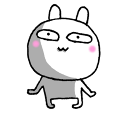 Expressing emotion of rabbits. sticker #6495368