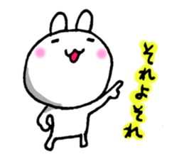 Expressing emotion of rabbits. sticker #6495371