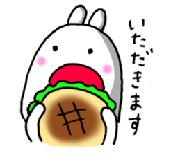 Expressing emotion of rabbits. sticker #6495376