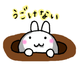 Expressing emotion of rabbits. sticker #6495377