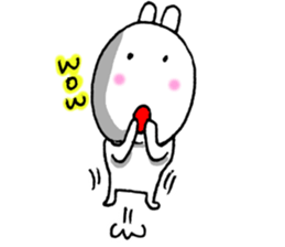 Expressing emotion of rabbits. sticker #6495380