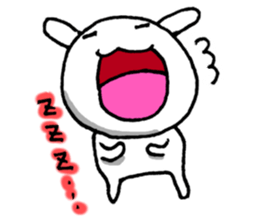 Expressing emotion of rabbits. sticker #6495381