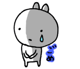 Expressing emotion of rabbits. sticker #6495390