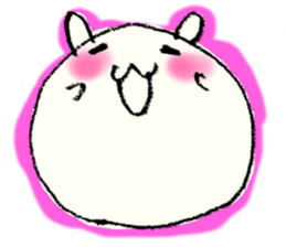 Face marks of rabbits. sticker #6495436