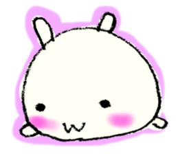 Face marks of rabbits. sticker #6495437