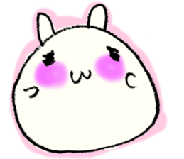 Face marks of rabbits. sticker #6495439