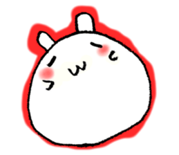 Face marks of rabbits. sticker #6495444