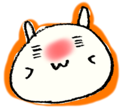 Face marks of rabbits. sticker #6495445