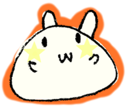 Face marks of rabbits. sticker #6495446