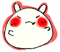 Face marks of rabbits. sticker #6495448