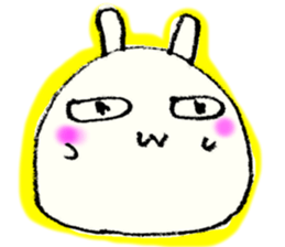 Face marks of rabbits. sticker #6495449