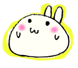 Face marks of rabbits. sticker #6495454