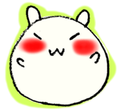 Face marks of rabbits. sticker #6495456