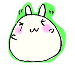 Face marks of rabbits. sticker #6495458