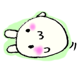 Face marks of rabbits. sticker #6495459