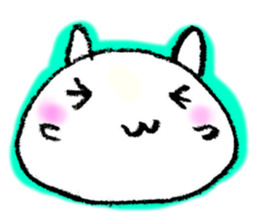 Face marks of rabbits. sticker #6495462