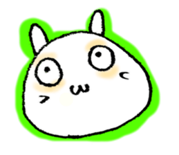 Face marks of rabbits. sticker #6495463