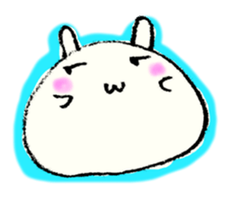 Face marks of rabbits. sticker #6495464