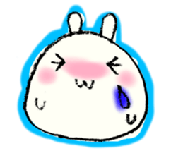 Face marks of rabbits. sticker #6495466