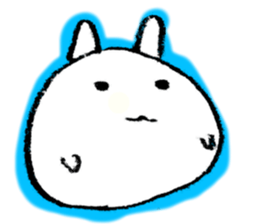 Face marks of rabbits. sticker #6495467