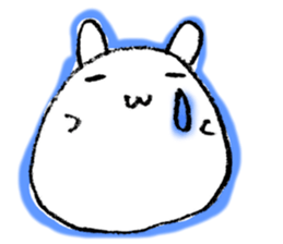 Face marks of rabbits. sticker #6495468