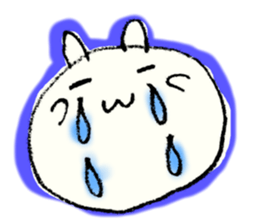 Face marks of rabbits. sticker #6495469