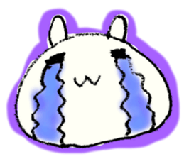 Face marks of rabbits. sticker #6495470