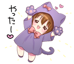 Boy of a cat ear sticker #6495625