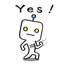 japanese humanoid robot "YAWARAKAI ROBO" sticker #6495937