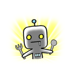 japanese humanoid robot "YAWARAKAI ROBO" sticker #6495948