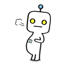 japanese humanoid robot "YAWARAKAI ROBO" sticker #6495949
