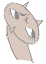 big eyes cat sticker #6496874