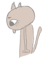 big eyes cat sticker #6496878