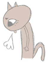 big eyes cat sticker #6496879