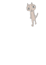 big eyes cat sticker #6496884