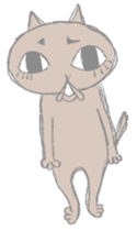 big eyes cat sticker #6496886
