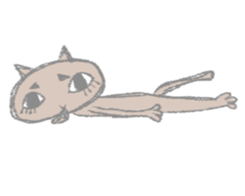 big eyes cat sticker #6496888