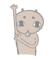 big eyes cat sticker #6496892