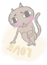 big eyes cat sticker #6496898