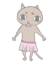 big eyes cat sticker #6496900