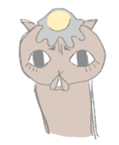 big eyes cat sticker #6496903