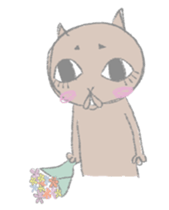 big eyes cat sticker #6496905