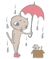 big eyes cat sticker #6496907