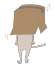 big eyes cat sticker #6496909