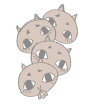 big eyes cat sticker #6496910