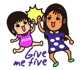 Sisters monmon and olivia kwan no.1 sticker #6497626