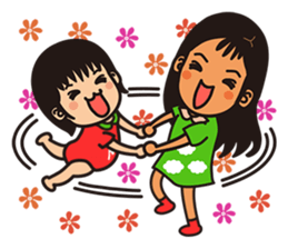 Sisters monmon and olivia kwan no.1 sticker #6497631