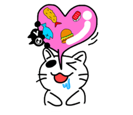 Heart Nose Cat sticker #6497848