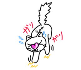 Heart Nose Cat sticker #6497854