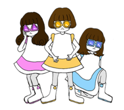 "chotto,hentekonaonnanoko"sticker sticker #6497883